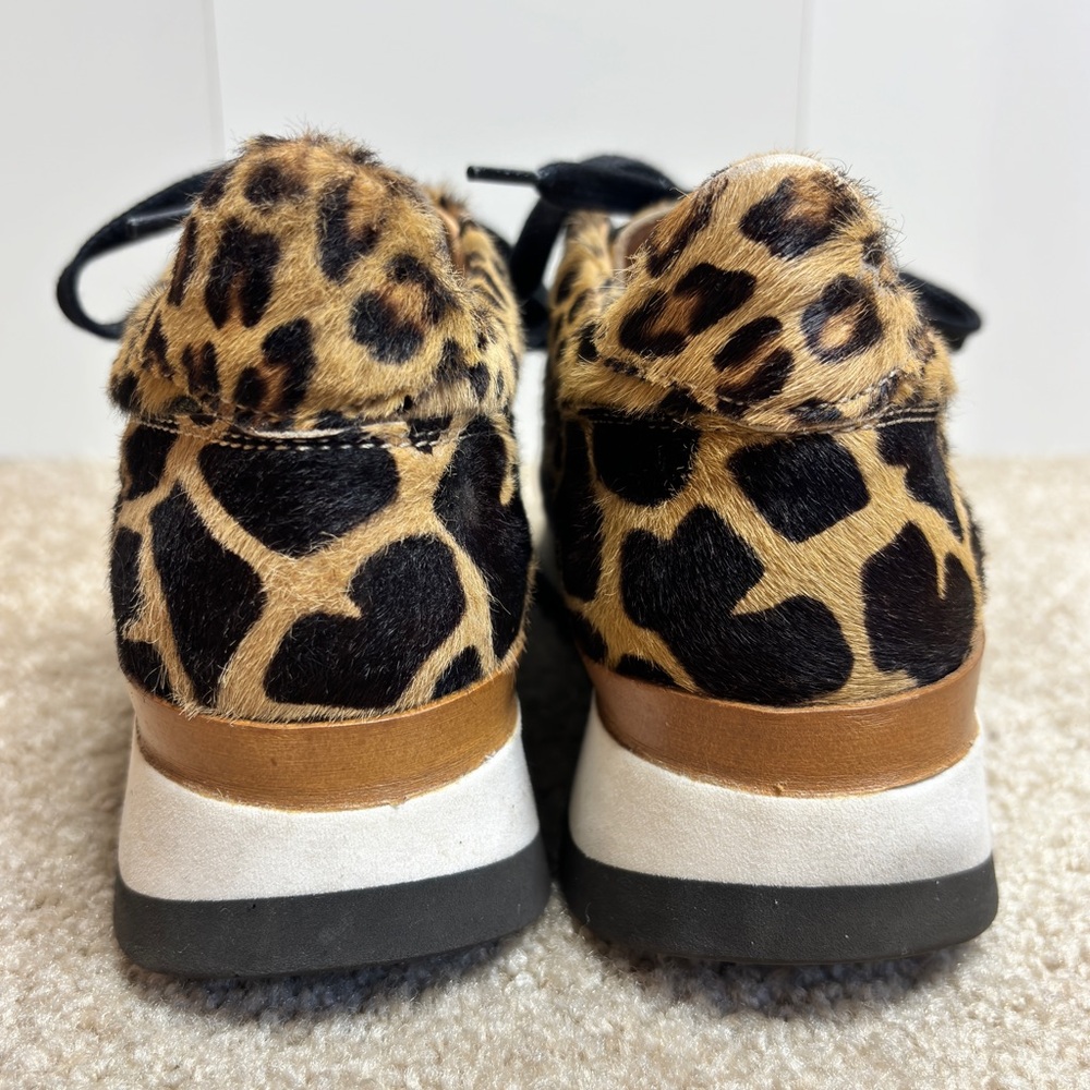 Greats x Nick Wooster Pronto Calf Hair Leopard Print Sneakers Size 38.5 - Picture 9 of 13